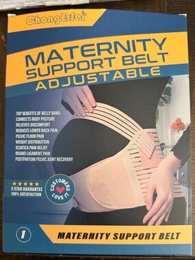 Maternity Support Belt Adjustable - Black